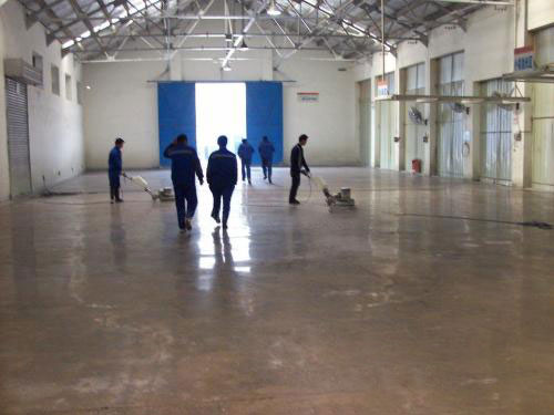 混凝土密封固化劑地坪施工現場 混凝土密封固化劑地坪施工現場